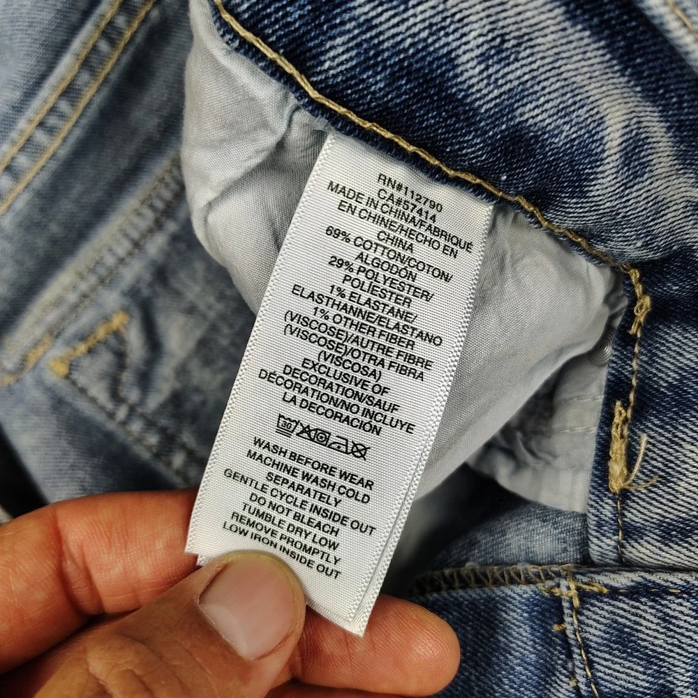 TRUE RELIGION BILLY Jeans Flap Pocket Stretchy 36x33½ Relax Bootcut Denim NEW